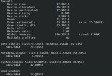 btrfs元数据满了(metadata full)解决办法-荒岛